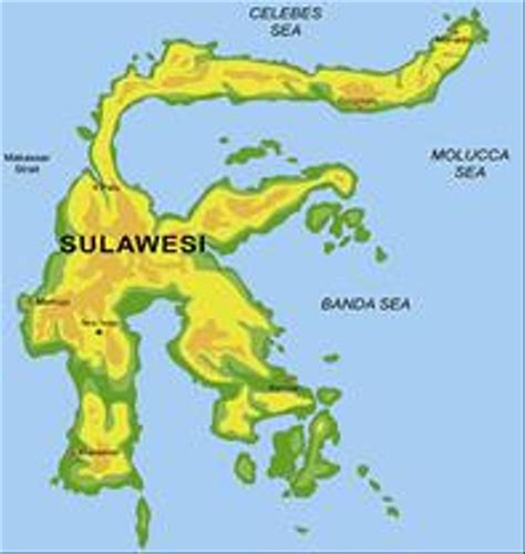 Peta dan Kondisi Geografis Pulau Sulawesi