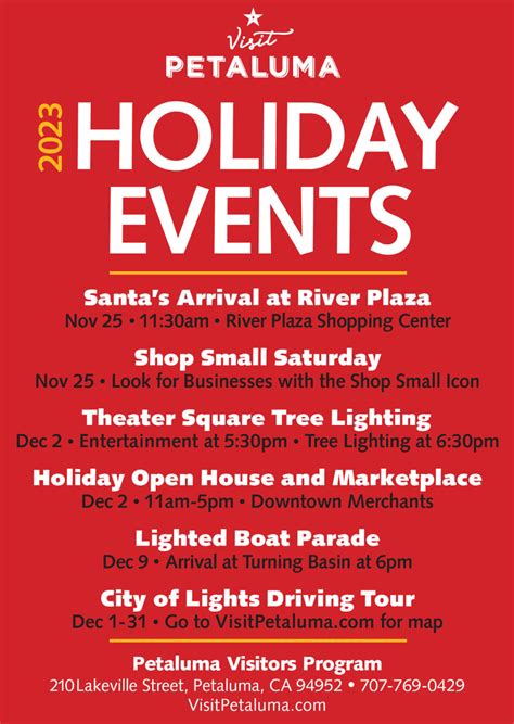 Petaluma Events Calendar