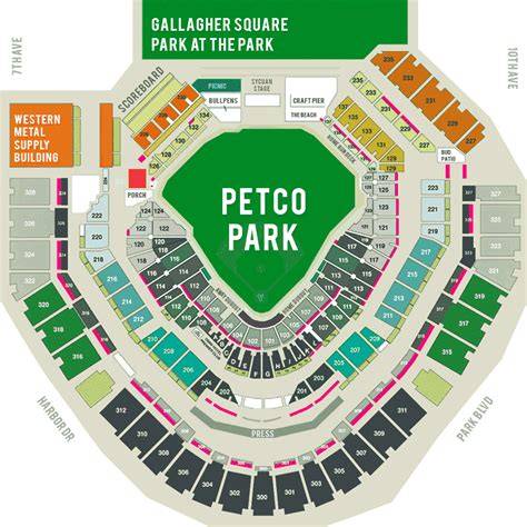Petco Field Seating Chart