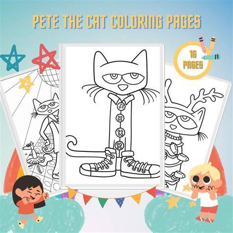 Pete The Cat Coloring Pages Pdf