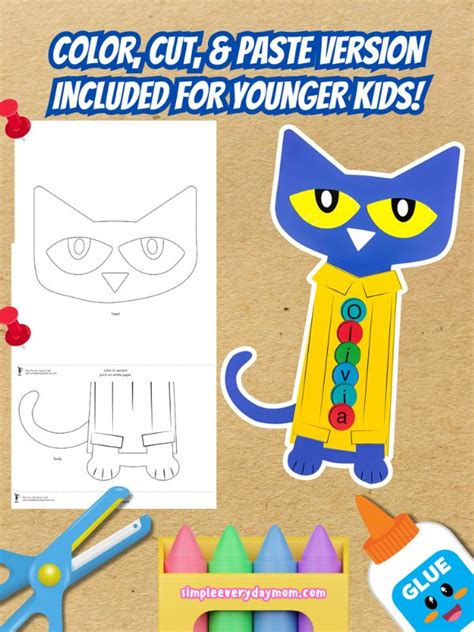 Pete The Cat Craft Printable