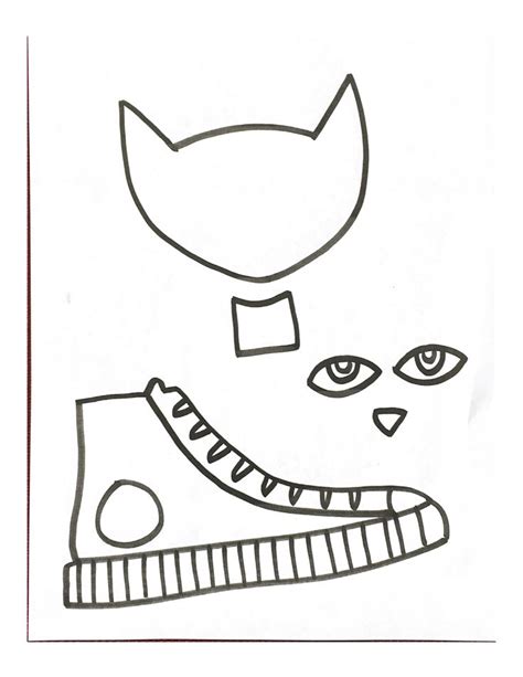 Pete The Cat Cut Out Template