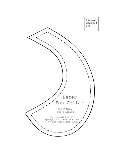 Peter Pan Collar Printable Pattern