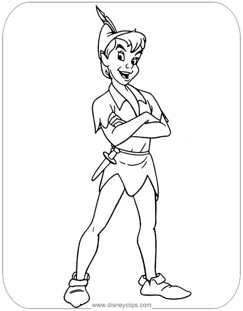 Peter Pan Characters Coloring Pages
