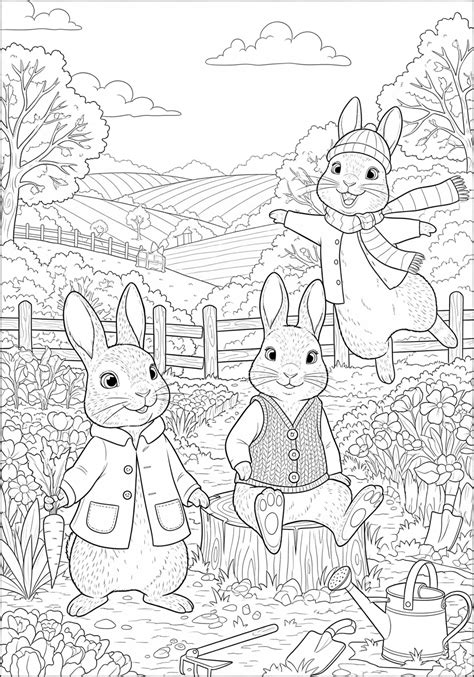 Peter Rabbit Coloring Pages