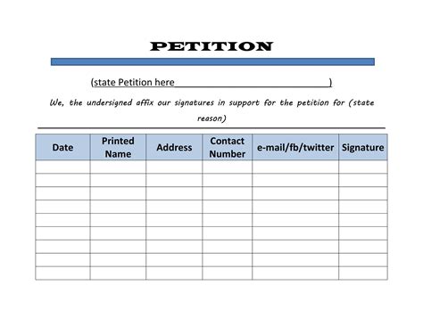 Petition Maker Printable