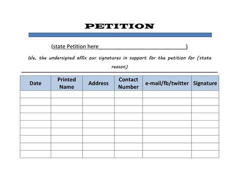 30 Petition Templates + How To Write Petition Guide
