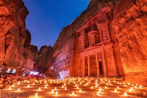 Petra at night
