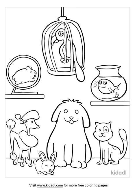 Pets Coloring Page