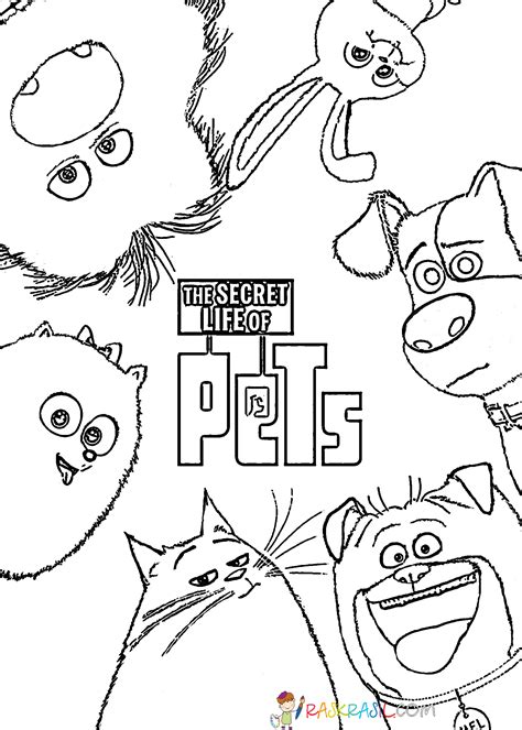 Pets Movie Coloring Pages