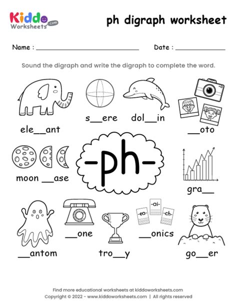 Ph Words Worksheet For Kindergarten: An Essential Tool For Early Learners
