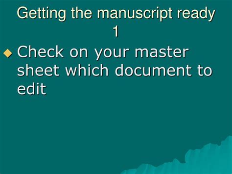 Phase 1: Preparation is Key (Getting Manuscript Ready)