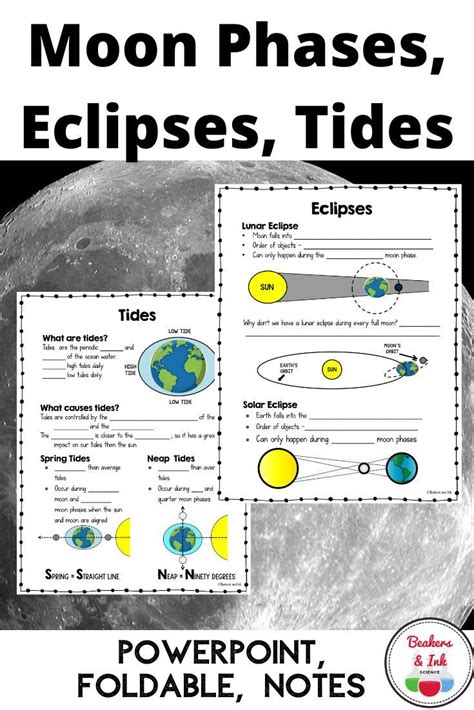 Phases Eclipses And Tides Worksheet