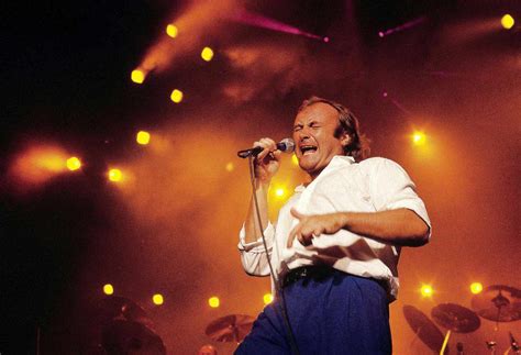 Phil Collins performing solo