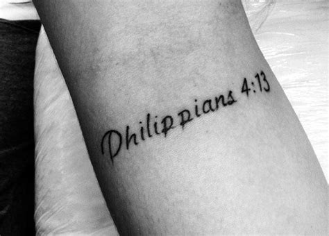 Philippians 4;13 quote tattoo Tattoos by Moe Pinterest