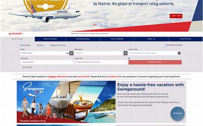 Philippine Airlines Website