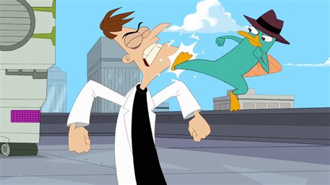 Phineas and Ferb Platypus Agent P and Dr. Doofenshmirtz