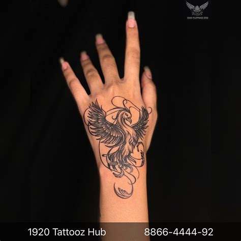 Phoenix Hand Tattoo