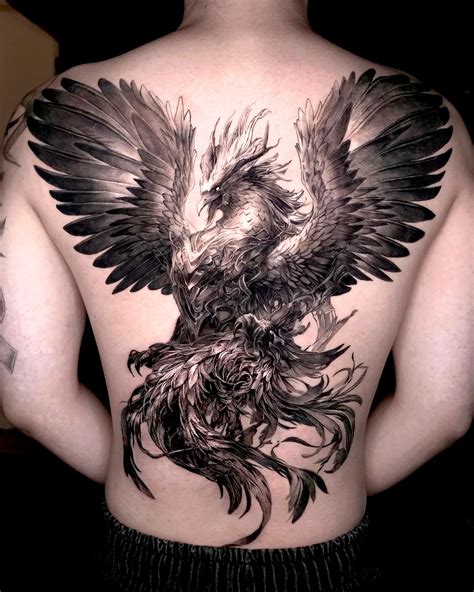 Phoenix Tattoo Back