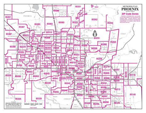 Phoenix Zip Code Map 2018