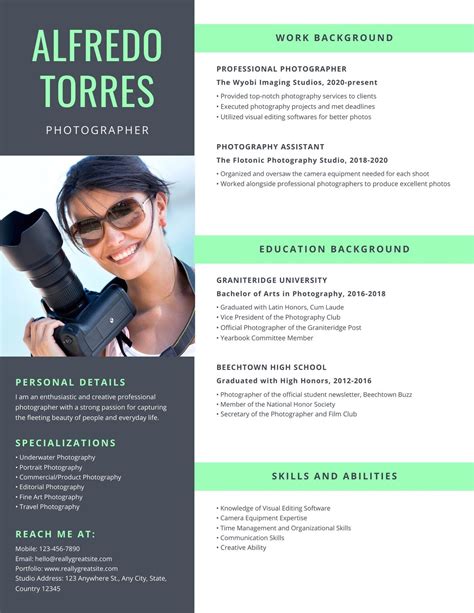 Photographer Resume Sample 2022 Writing Tips ResumeKraft