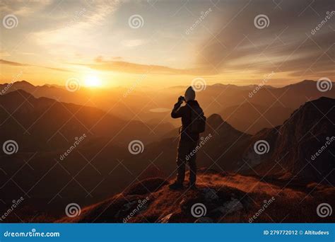 Photographing sunrise