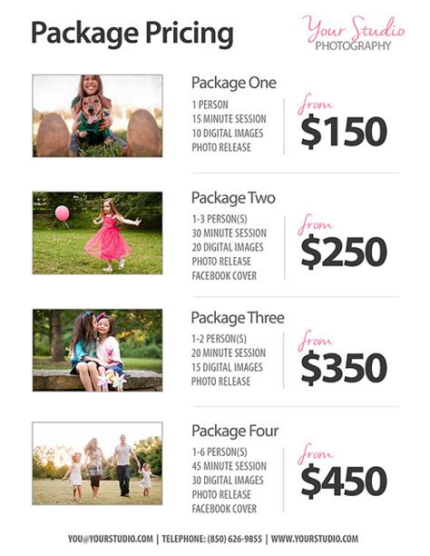 Photography Package Template