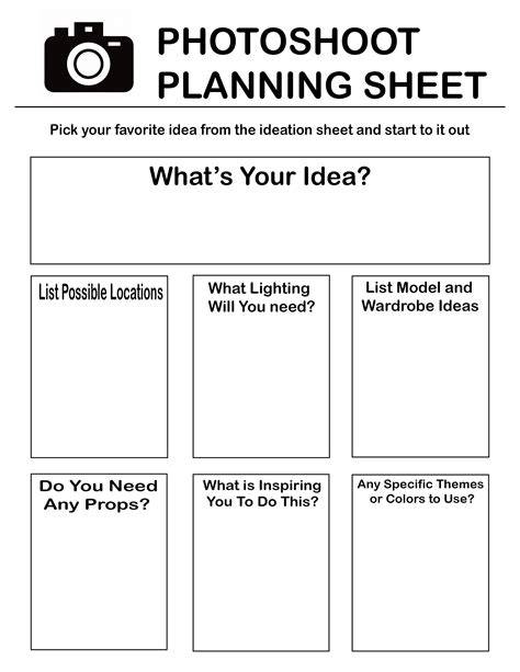 Photography Planning