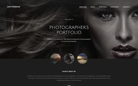 Photography Portfolio Website Template