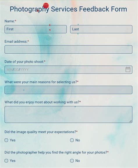 Photography Tour Feedback