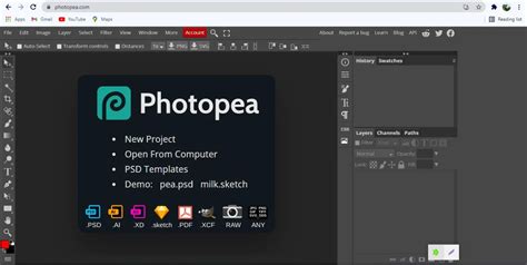 Photopea Photo Editing Software