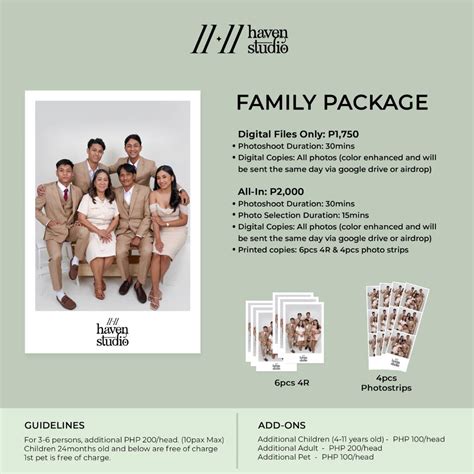 Photoshoot Package Selection