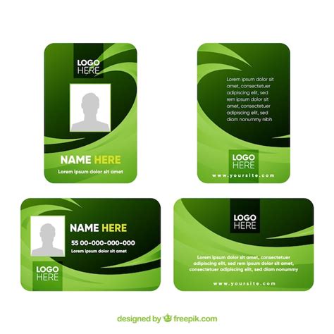 Id card templates for chartmyte