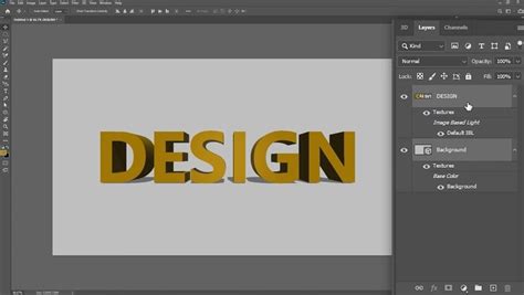 Photoshop 3D Text Layer
