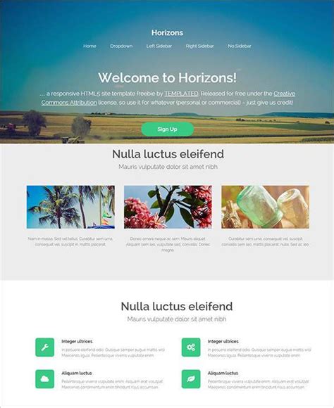 Php Homepage Template