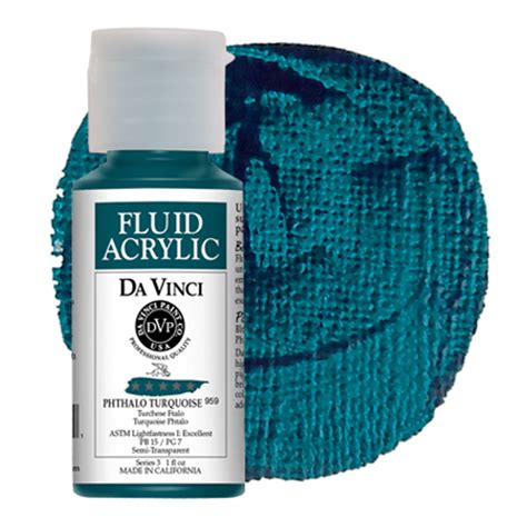 Phthalo Turquoise Acrylic Paint