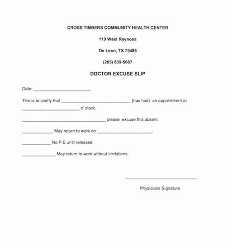 Physical Examination in Emergency Room Doctor Note Template