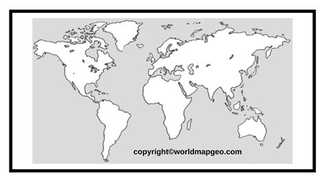 World map outline, Map, World map