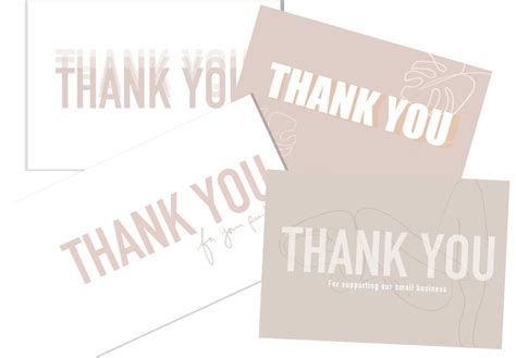 Physical Thank You Designs