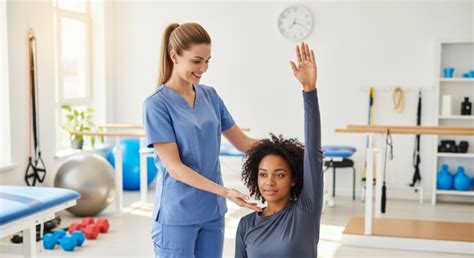 Physical Therapy Assistant Working with Patient Denver