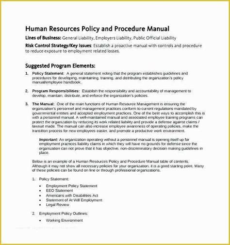 Physical Therapy Policy And Procedure Manual Template