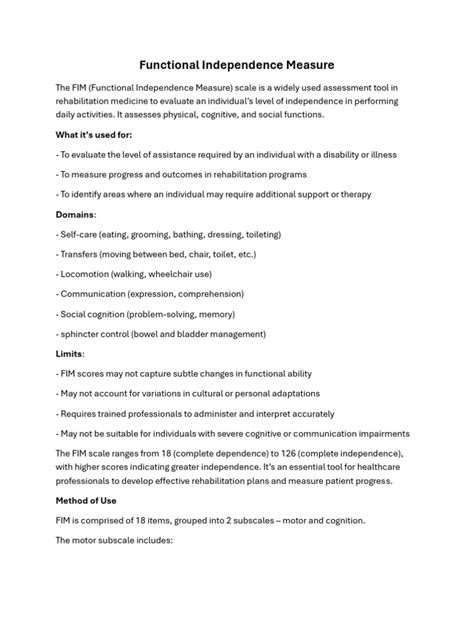 Physical Therapy for Functional Independence