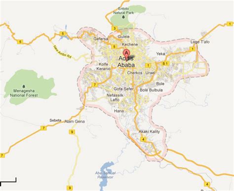 Piazza Addis Ababa Map