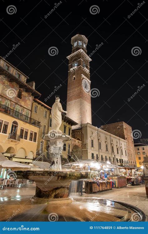 Piazza delle Erbe at Night