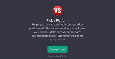 Pick a Platform