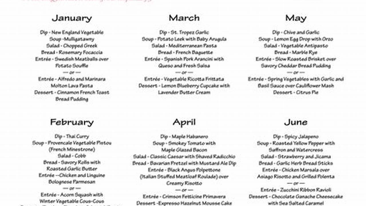 Pickity Place Menu 2024