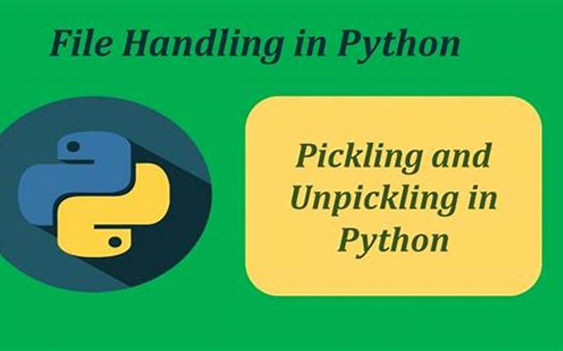 Pickling In Python
