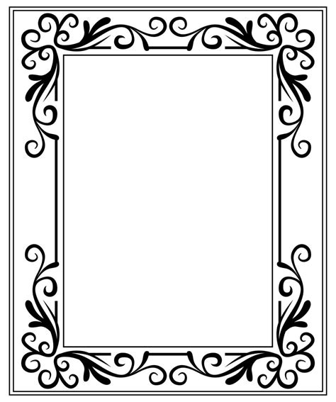 Picture Frame Templates Printable