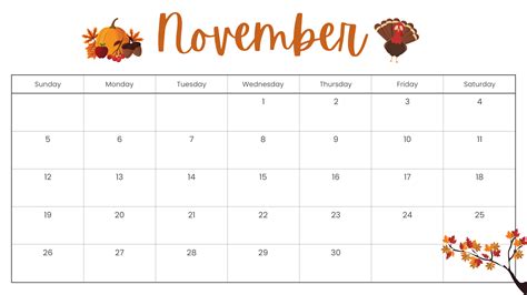 Picture Of November Calendar