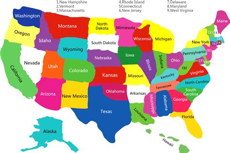 Pictures Of The 50 States Map